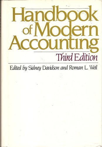 Handbook of modern accounting by Sidney Davidson