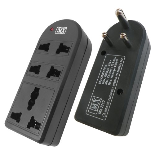 MX 2712 3-Way Universal Adapter (Black)