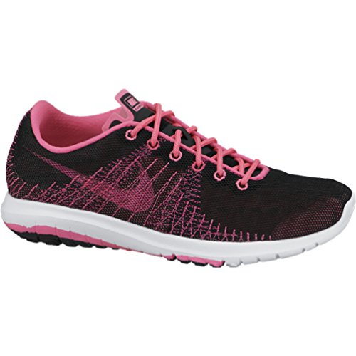 

Nike Flex Fury Girls Athletic Shoe (3.5, BLACK/WHITE-PINK POW-VVD PINK)