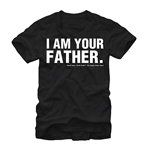 Star Wars I Am Your Father Darth Vader Quote Adult T-shirt - Black