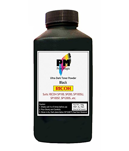 Print Magic Toner Powder For Ricoh Laser Printer Cartridges - 100gm