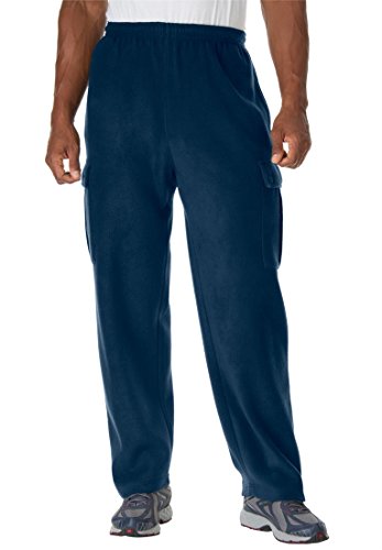 Kingsize Men's Big & Tall Plush Fleece Cargo Pants