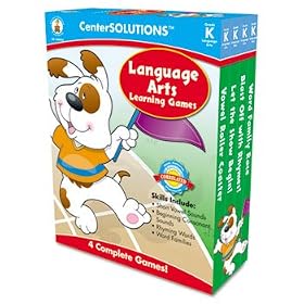 Carson-Dellosa Publishing 140053 - Language Arts Learning Games, Four Game Boards, 2-4 players, Kindergarten-CDP140053