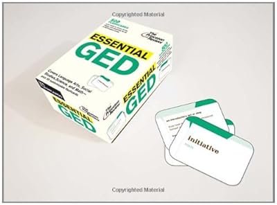 Essential GED (flashcards): 500 Flashcards with Need-To-Know Topics, Terms, and Drills for 4 GED Subject Areas (College Test Preparation)