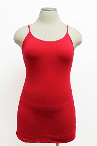 Women's Plus Size Basic Cotton Spaghetti Strap Camisole Tank Top