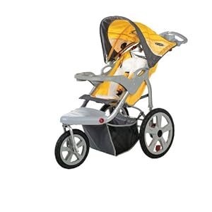 InStep Grand Safari Swivel Wheel Jogger Yellow/Gray