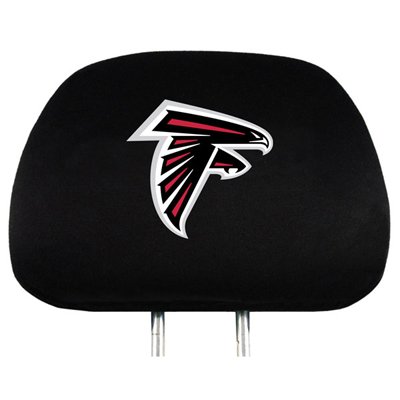 NFL Atlanta Falcons Logo Car Seat Head Rest Covers, Pair