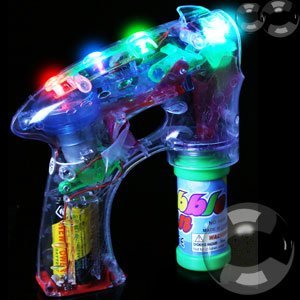 Fun Central I484 LED Bubble Gun - 7 Inch with Additional Ebook