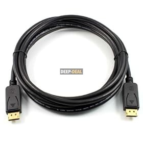 Displayport to Displayport Dp-m / Dp-m Cable Gold 3m Dp to Dp Cable, High Quality High Speed Converter Adapter Cable Applied for Monitors, Tv to Computer, Dvd-player and Similar Devices