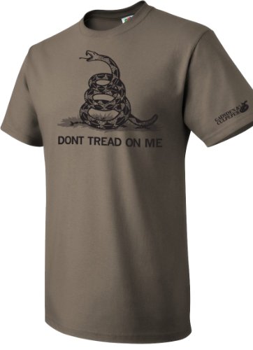 Dark Ink Black Don't Tread On Me T-Shirt