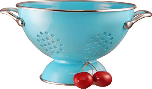 

Calypso Basics 1.5 Quart powder coated Colander, Turquoise