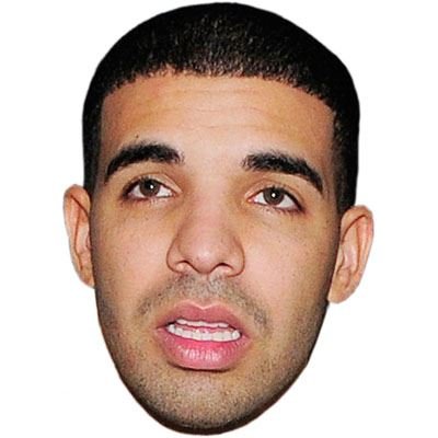 Drake Mask, Cardboard Face and Fancy Dress Mask