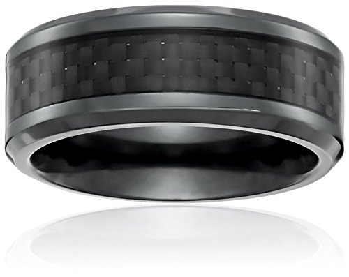 Algopix Similar Product 13 - Mens Black Titanium ComfortFit Plain