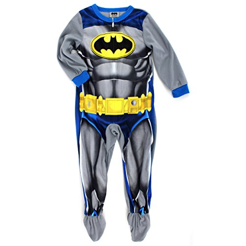 Batman Boys Fleece Blanket Sleeper Pajamas Union Suit