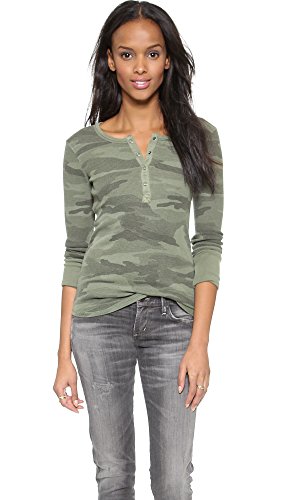 Splendid Women's Camo Thermal Henley