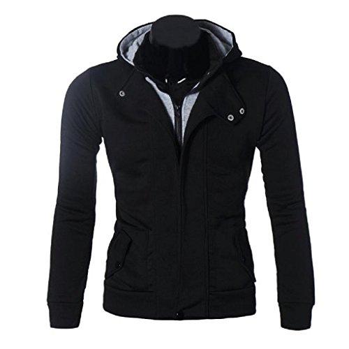 Men's Jacket,Laimeng Comfortable Warm Graceful Hoodie Hooded Long Sleeve Jacket Coat Outwear