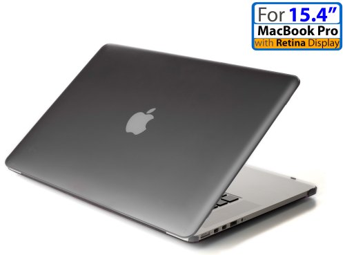 iPearl mCover Hard Shell Case with FREE keyboard cover for 15-inch Model A1398 MacBook Pro (with 15.4-inch Retina Display, with or without Force Touch Trackpad) - BLACK