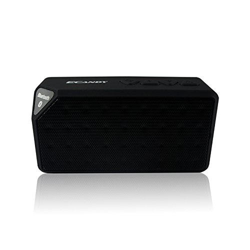 

Ecandy Bluetooth Speaker,6 Hours of Playing Time - Built-in Mic for Hands Free Speakerphone Rechargeable Wireless Speaker,AUX Line in & TF Card Slot,Compatible with Iphone, Ipod , Ipad Mini, Ipad Air 4/3/2, Itouch, Blackberry, Nexus, Samsung, Other Smart