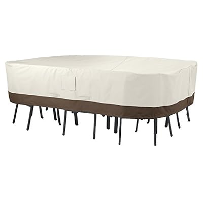 AmazonBasics Housse de protection pour salon de jardin rectangulaire/ovale Taille XL