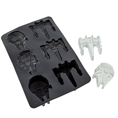 Star Wars Silicone Ice Cube Trays - Millenium Falcon and X-Wing - Food Grade Silicone for Baking and Chocolate
