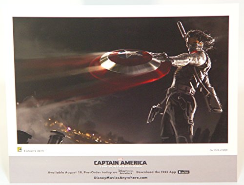 

The Winter Soldier Bucky Barnes catching Captain America's Shield Lithograph Art Print Marvel SDCC Comic-Con 2014