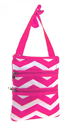 Crossbody Swingpack Bag (Pink & White)