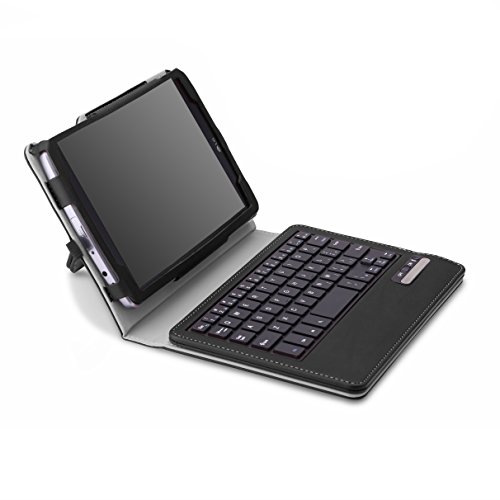 MoKo Wireless Bluetooth Keyboard Cover Case for LG G Pad F 8.0 inch [AT&T Model V495 / T-Mobile Model V496 / US Cellular Model UK495] & LG G Pad F 2 8.0 [V498] 4G LTE Android Tablet, BLACK