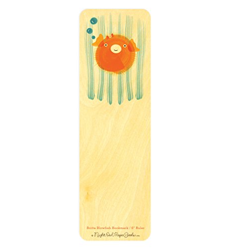 Algopix Similar Product 14 - Britta Blowfish Wood BookmarkRuler by