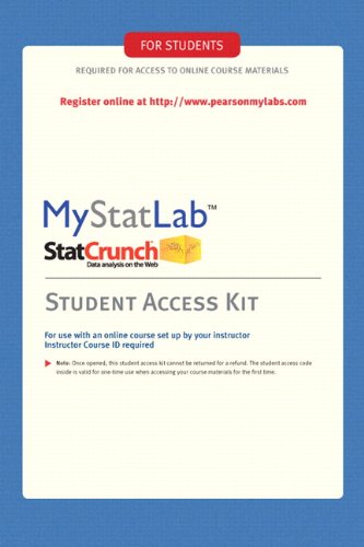 MyStatLab -- Standalone Access Card by Pearson Education