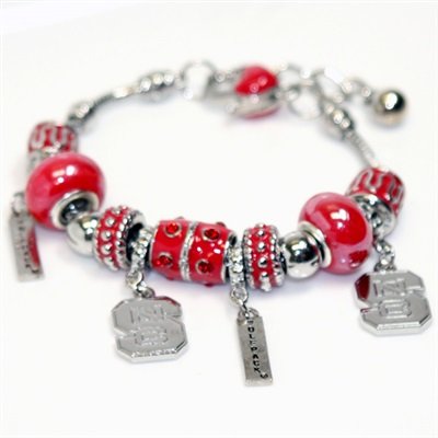 Algopix Similar Product 2 - Nc State Quadcharm Bracelet  North