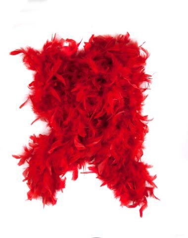 Red Feather Boa