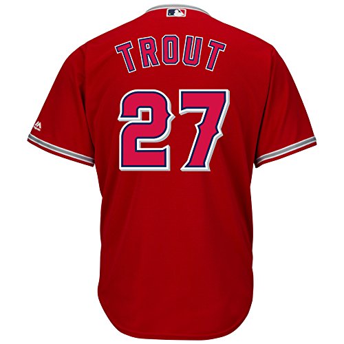 Mens MLB Mike Trout #27 Los Angeles Angels of Anaheim Cool Base Jersey