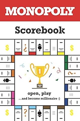 Monopoly Scorebook: Scorebook for Save Results and Choose Winner