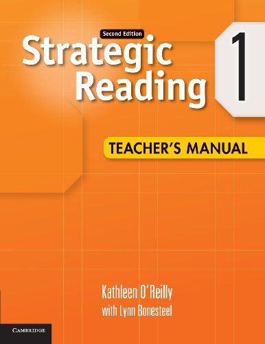 Strategic Reading Level 1 Teacher's Manual by Kathleen O'Reilly
