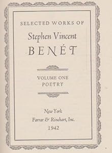 Selected Works of Stephen Vincent Benet