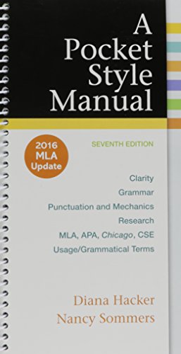 A Pocket Style Manual, 2016 MLA Update Edition by Diana Hacker