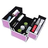 Songmics® Beauty Case Cofanetto Trucco 36,5 x 24 x 24 cm Make Up Bagaglio a mano Valigia Nail Art JBC227