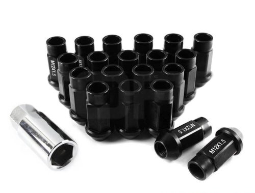 

Auto Fittings 20PCS M12X1.5MM Aluminum Alloy Wheel Nut Lug Nuts Close Ended With Locking Key