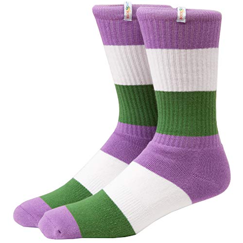 Algopix Similar Product 7 - Socksmith LGBTQ Pride Adult Crew Socks