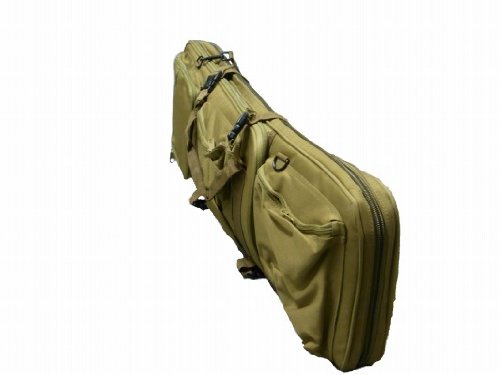 【収納力抜群】厚手で丈夫！ライフルケース/ガンキャリーバッグ カーキ