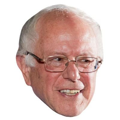 Bernie Sanders Celebrity Mask, Cardboard Face and Fancy Dress Mask