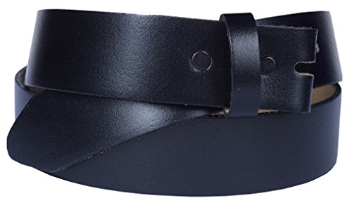 Belt for Buckles 100% Top Grain One Piece Leather, 1.25