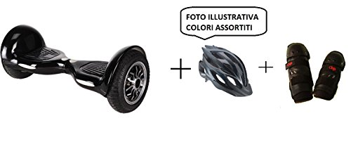 Total Move 10 Scooter eléctrico Patinete Plataforma Volver monopatín + Casco + rodilleras
