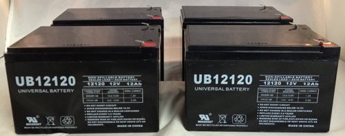 

12V 12Ah Wheelchair Scooter Battery Replaces Ritar RT12120 - 4 Pack