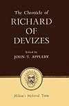 The chronicle of Richard of Devizes of the time of King Richard the First