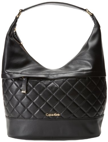 【新品】calvin klein凯文克莱女士羔羊皮菱格单肩包luxe lamb