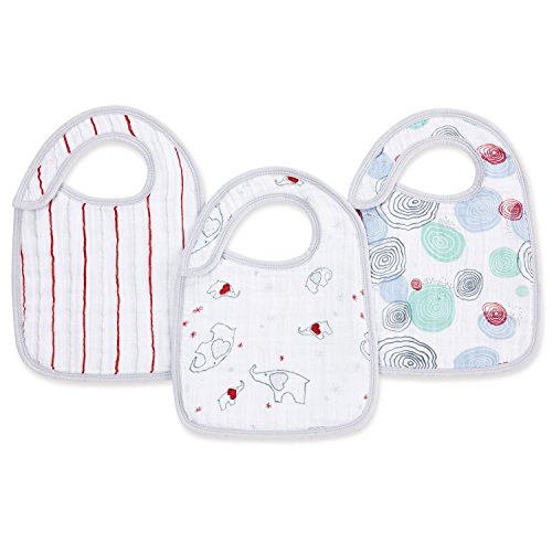 aden and anais Snap Bib in Adore-able