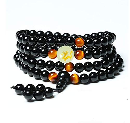Algopix Similar Product 9 - Gabcus Yoga Black Onyx Men 6mm 108