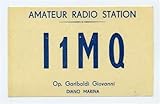 I1MQ QSL Card Diano Marina Italy 1958