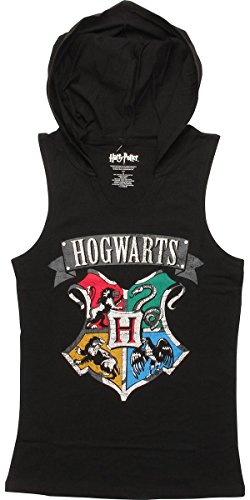 Harry Potter Hogwart's Crest Juniors Hooded Tank Top